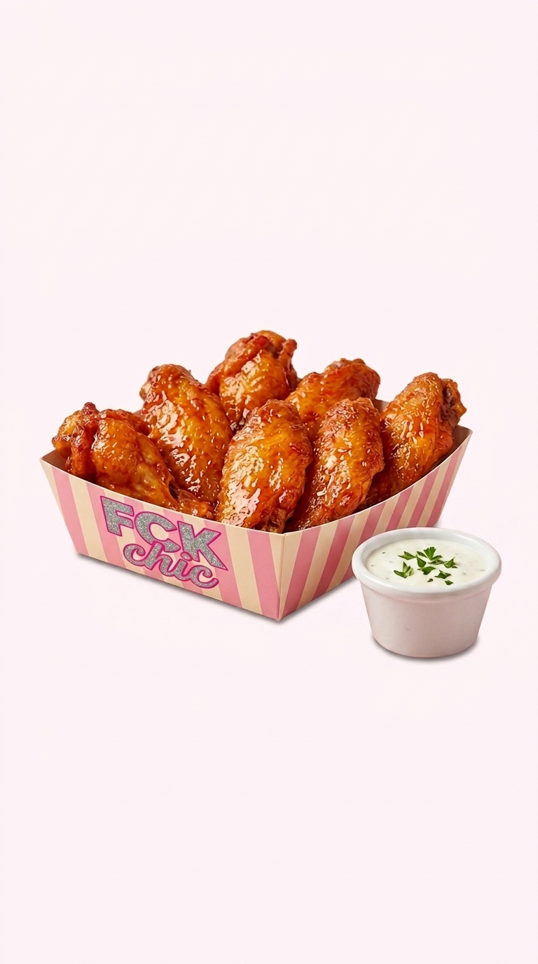 Diva Hot Wings with creamy dip