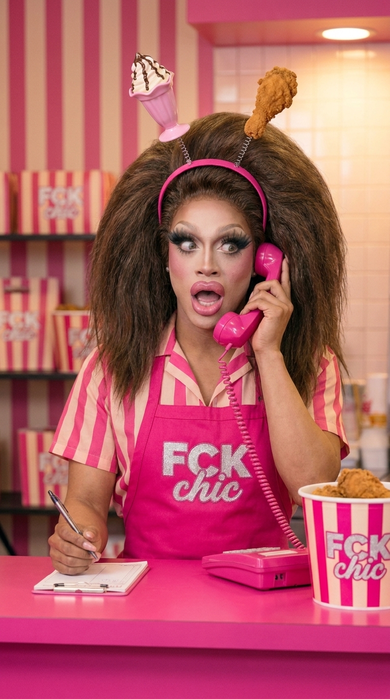 Regina answering the FCK chic business line