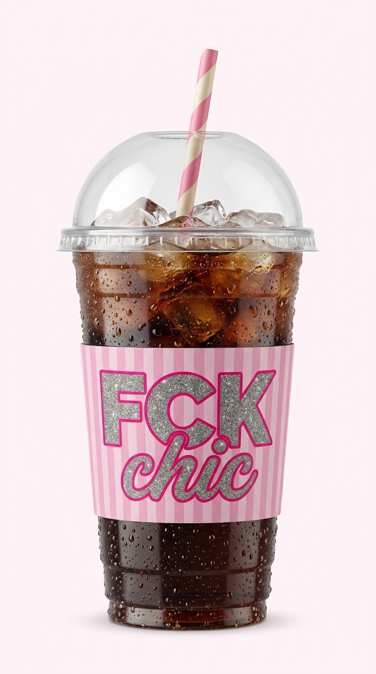 Secret Coke in an FCK chic cup